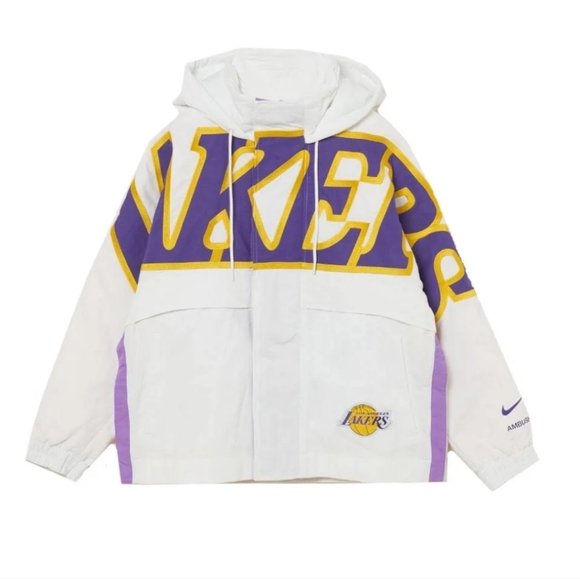 NWT Women's (UNISEX) Nike X Ambush LAKERS Jacket - Picture 2 of 14